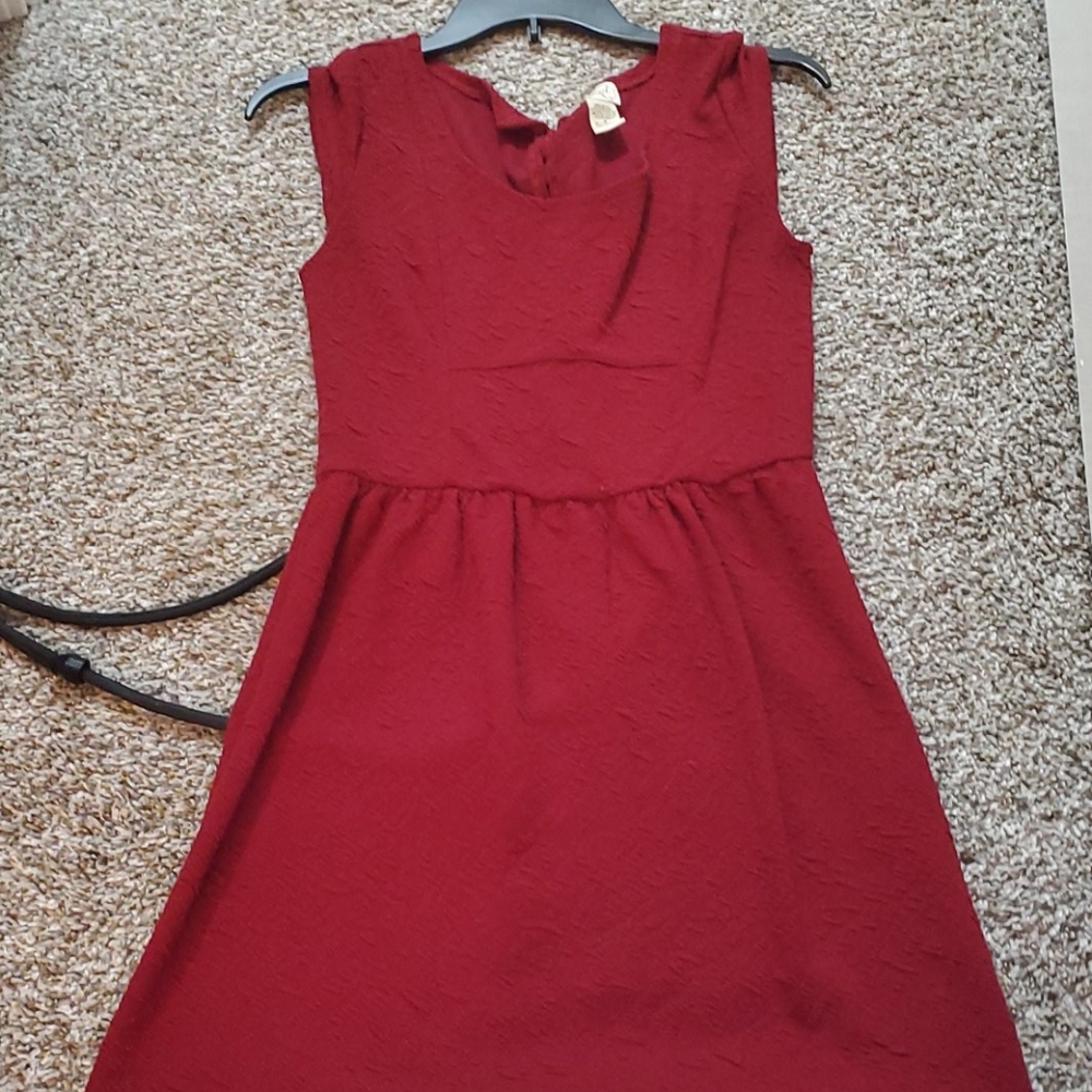 Red Cinched Dress